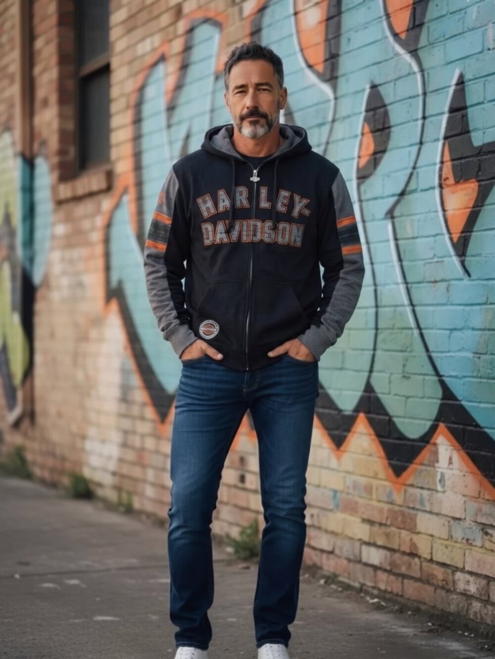 Harley-Davidson Motorcycle Long Sleeve Shirt/hoodie (medium)